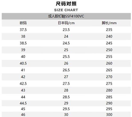 欧美尺码日本尺码专线